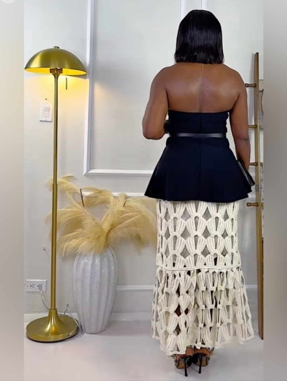 Brand New Sz M H&M CROCHET-LOOK Cream SKIRT - Picture 12 of 13